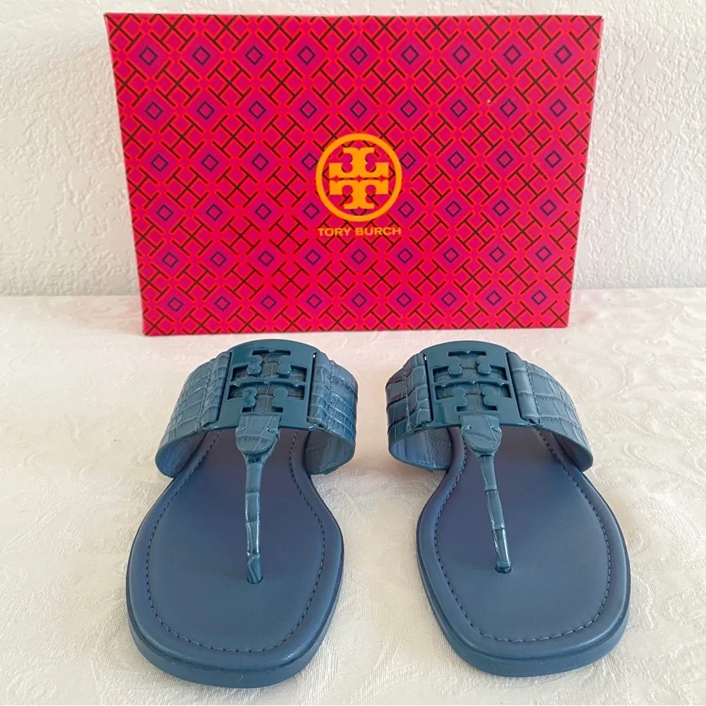 Tory Burch Blue Thong Sandals